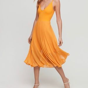 NWOT Aritzia Yellow Midi-Dress